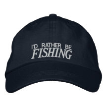 Pêche du chapeau brodé