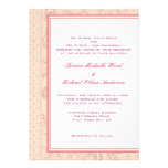 Pêche/faire-part de mariage de corail