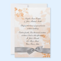 Pêche florale, invitation grise d'arc invitations