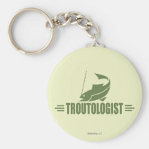 Pêche humoristique de truite porte-clef