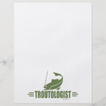 Pêche humoristique de truite prospectus en couleur