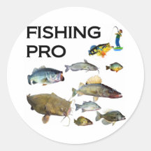 Pêche pro autocollants