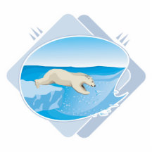 pêche réaliste d'ours blanc découpages en acrylique