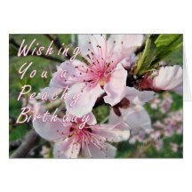 Pêcher BD de floraison 131 z Carte De Vœux