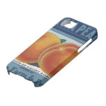 Pêches de la Géorgie, art vintage d'étiquette de c Coque Case-Mate iPhone 5
