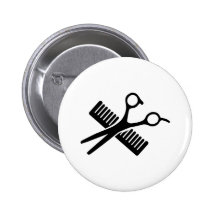 Peigne et ciseaux badges