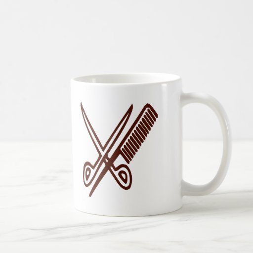 Peigne et ciseaux - coiffeur mugs