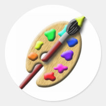 Peignez la palette autocollants