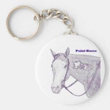 Peignez le porte - clé de cheval porte-clé