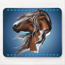 Peignez le visage Mousepad de cheval Tapis De Souris