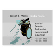 Peintres promotionnels professionnels de Chambre Cartes De Visite Professionnelles