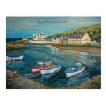 Peinture à l'huile de Cushendun d'hôtel de baie pa Cartes Postales