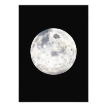 Peinture à l'huile noire et blanche de pleine lune photos sur toile