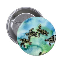 peinture animale de faune de reptile de tortues de pin's