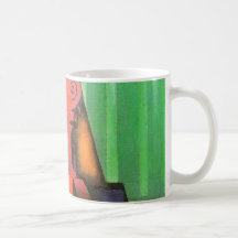 Peinture cubiste de violon et de guitare d'art par tasse