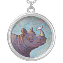 Peinture d'amusement de bavardage d'oiseau d'art d pendentif