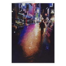 Peinture d'aquarelle de scène de New York de "chim Cartes De Vœux