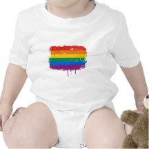 Peinture d'arc-en-ciel bodies pour bébé