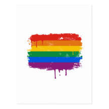 Peinture d'arc-en-ciel cartes postales