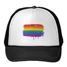 Peinture d'arc-en-ciel casquette