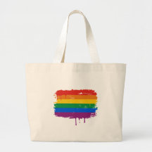 Peinture d'arc-en-ciel sacs fourre-tout