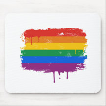 Peinture d'arc-en-ciel tapis de souris