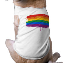 Peinture d'arc-en-ciel vêtements pour chien