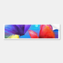 Peinture d'art de papillon - multi autocollant pour voiture
