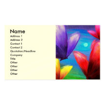 Peinture d'art de papillon - multi cartes de visite professionnelles