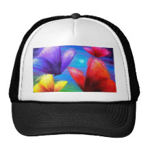 Peinture d'art de papillon - multi casquettes