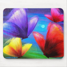Peinture d'art de papillon - multi tapis de souris