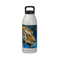 Peinture d'art de tigre bouteilles