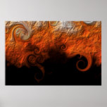 Peinture de caverne affiche