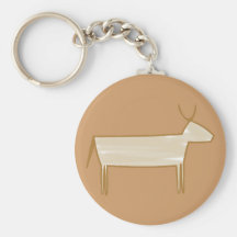 Peinture de caverne bovin type cave cattle porte-clé