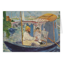 Peinture de Claude Monet - Edouard Manet Cartes De Vœux