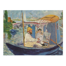 Peinture de Claude Monet - Edouard Manet Cartes Postales