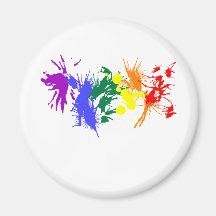 Peinture de gay pride magnets pour réfrigérateur