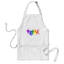 Peinture de gay pride tabliers