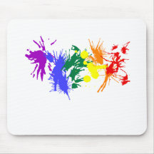 Peinture de gay pride tapis de souris
