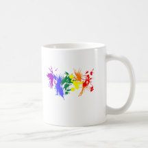 Peinture de gay pride tasse à café
