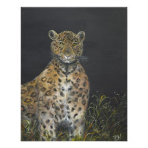 Peinture de léopard dessus photographie