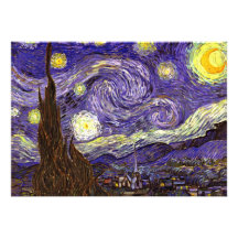 Peinture de nuit étoilée par l'artiste Vincent van Bristol
