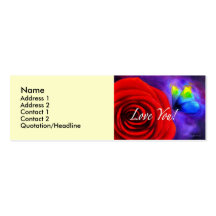 Peinture de papillon de rose rouge - multi cartes de visite professionnelles