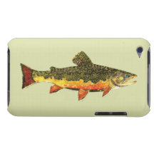 Peinture de poissons de truite de ruisseau étuis barely there iPod