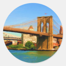 Peinture de pont de Brooklyn Autocollants