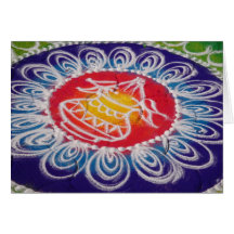 Peinture de poudre de Rangoli, maharashtra Cartes