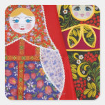 Peinture de poupée de Matryoshka de Russe Autocollants