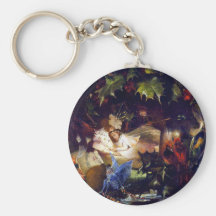 Peinture féerique magique d'imaginaire : La tonnel Porte-clefs