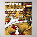 Peinture impressionniste de cirque affiches