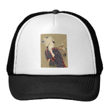 Peinture japonaise. Femme avec le bébé C. 1909 Casquette De Camionneur